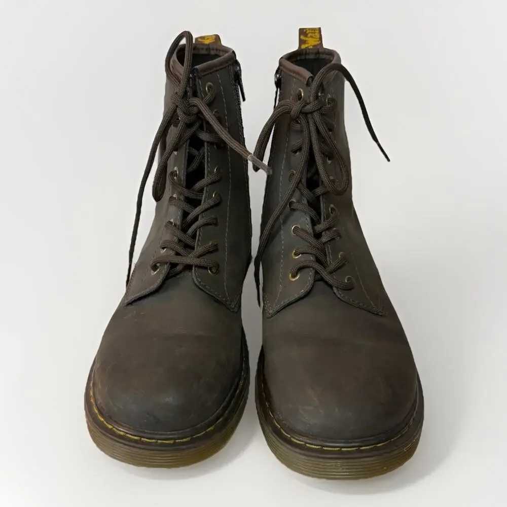 Dr. Doc Martens Youth Leather Lace-Up Zip Ankle Combat Boots Size 6 US 1460 Y - Picture 2 of 11